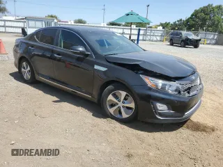 2015 Kia Optima Hybrid with VIN KNAGM4AD2F5086464, listed as a Copart auction lot 66960584 with 108,981 mi miles and Salvage Title. Bid and sale history available at carsss.com. Image 4.