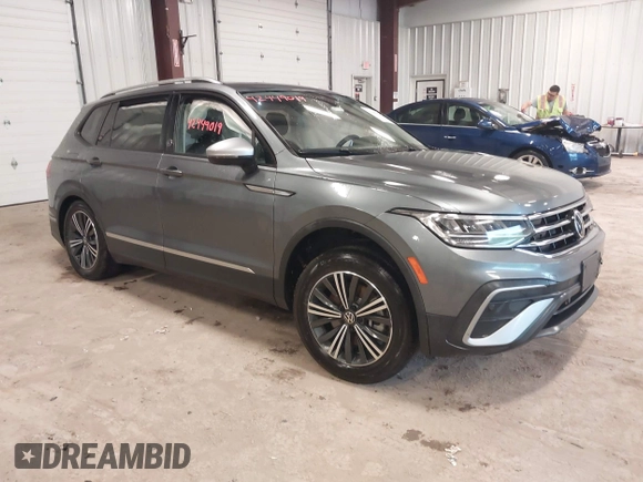 2024 Volkswagen Tiguan Wolfsburg Edition with VIN 3VVAB7AX3RM219372, listed as a IAAI auction lot 42449019 with 2,390 mi miles and . Bid and sale history available at DreamBid. Image 1.