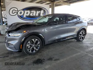 2023 Ford Mustang Mach-E Premium with VIN 3FMTK3SU2PMA97939, listed as a Copart auction lot 61383185 with 53,236 mi miles and Salvage title. Bid and sale history available at DreamBid. Image 1.