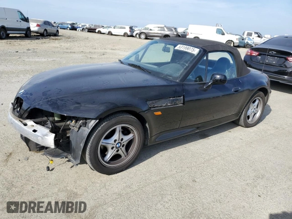 1997 BMW 3 Series 1.9L with VIN 4USCH7326VLB83094, listed as a Copart auction lot 53199075 with 67,456 mi miles and Salvage Title. Bid and sale history available at carsss.com. Image 1.