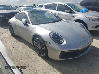 2021 Porsche 911 Carrera S with VIN WP0AB2A9XMS221638, listed as a Copart auction lot 73923744 with 0 mi miles and Salvage Title. Bid and sale history available at carsss.com. Image 4.