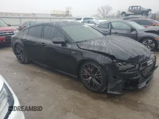 2017 Audi S7 Premium Plus with VIN WAUWFAFC5HN077894, listed as a Copart auction lot 43330095 with 87,049 mi miles and Salvage Title. Bid and sale history available at carsss.com. Image 4.