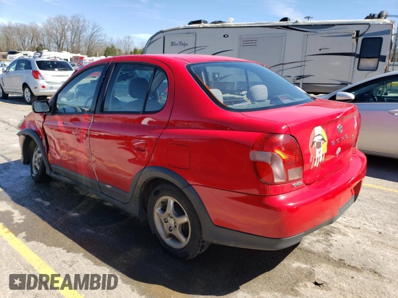 2001 Toyota ECHO with VIN JTDBT123210122129, listed as a Copart auction lot 86422074 with 133,613 mi miles and Non Repairable. Bid and sale history available at DreamBid. Image 2.