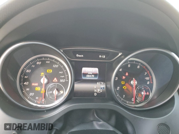 2018 Mercedes-Benz CLA 250 with VIN WDDSJ4EB7JN678603, listed as a Copart auction lot 66679683 with 58,470 mi miles and . Bid and sale history available at DreamBid. Image 9.