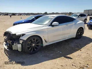 2017 Infiniti Q60 Premium with VIN JN1EV7EKXHM360071, listed as a Copart auction lot 46349205 with 56,215 mi miles and Salvage title. Bid and sale history available at DreamBid. Image 1.
