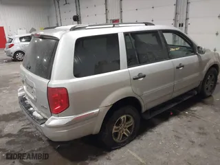 2004 Honda Pilot EX with VIN 2HKYF18654H515004, listed as a IAAI auction lot 41166007 with 0 mi miles. Bid and sale history available at carsss.com. Image 4.