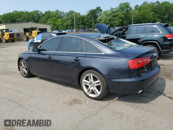 2015 Audi A6 Premium Plus with VIN WAUGFAFC4FN002525, listed as a Copart auction lot 60429015 with 73,835 mi miles and Salvage title. Bid and sale history available at DreamBid. Image 2.