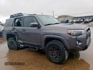 2023 Toyota 4Runner TRD Pro with VIN JTELU5JR9P6117865, listed as a Copart auction lot 60726745 with 20,996 mi miles and Salvage title. Bid and sale history available at DreamBid. Image 4.