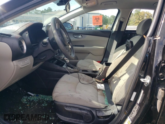 2021 Kia Forte LXS with VIN 3KPF24AD7ME354379, listed as a Copart auction lot 57523025 with Not provided miles and Salvage title. Bid and sale history available at DreamBid. Image 7.