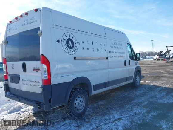 2017 Ram ProMaster Cargo with VIN 3C6TRVDG5HE532880, listed as a IAAI auction lot 41386942 with 129,348 mi miles and . Bid and sale history available at carsss.com. Image 4.
