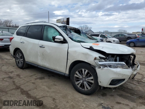 2019 Nissan Pathfinder SL z VIN 5N1DR2MN3KC595352, wystawiony jako Copart lot #42499065 z przebiegiem Nie podano mil oraz Szkoda całkowita • Salvage title. Historia ofert i sprzedaży dostępna na DreamBid. Obrazek 4.