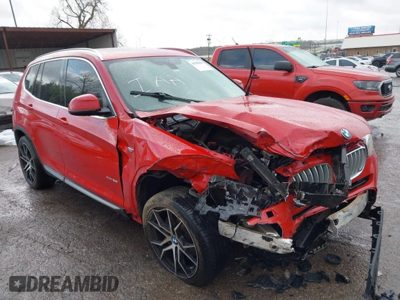 2015 BMW X3 xDrive28i with VIN 5UXWX9C53F0D53537, listed as a IAAI auction lot 41958100 with 165,866 mi miles. Bid and sale history available at carsss.com. Image 14.