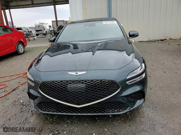 2023 Genesis G70 2.0T with VIN KMTG34TA5PU104568, listed as a Copart auction lot 46131285 with 38,319 mi miles and Salvage Title. Bid and sale history available at carsss.com. Image 13.