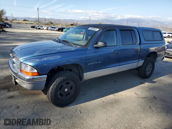 2001 Dodge Dakota with VIN 1B7HL2AX71S339829, listed as a Copart auction lot 44539825 with 183,961 mi miles and Salvage title. Bid and sale history available at DreamBid. Image 1.