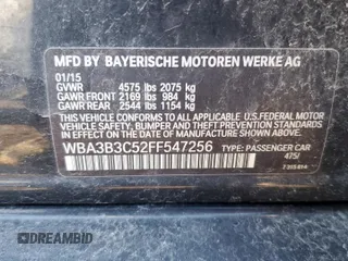 2015 BMW 3 Series 328i xDrive with VIN WBA3B3C52FF547256, listed as a Copart auction lot 49989155 with 90,285 mi miles and Salvage Title. Bid and sale history available at carsss.com. Image 12.