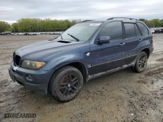 2005 BMW X5 3.0i with VIN 5UXFA135X5LU47010, listed as a Copart auction lot 51940475 with 154,353 mi miles and Clean Title. Bid and sale history available at carsss.com. Image 1.