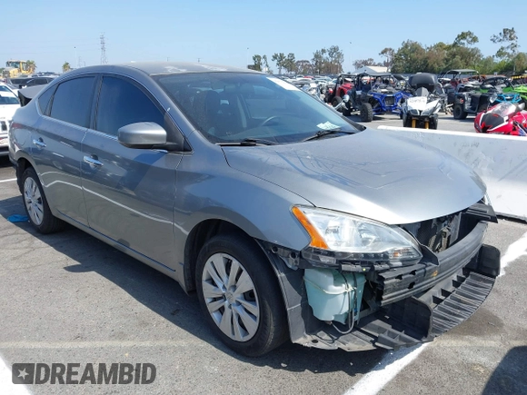 2014 Nissan Sentra SV with VIN 3N1AB7AP1EY299663, listed as a IAAI auction lot 42572398 with 97,138 mi miles and . Bid and sale history available at DreamBid. Image 1.