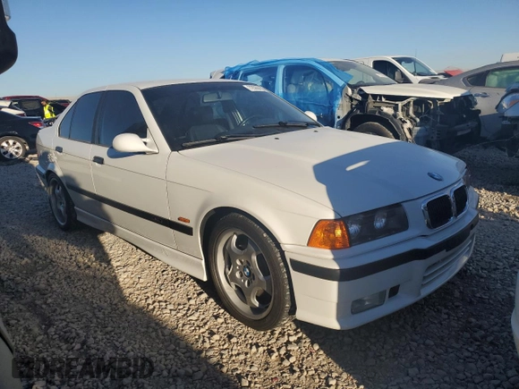 1997 BMW M3 with VIN WBSCD032XVEE11393, listed as a Copart auction lot 72560804 with 195,456 mi miles and Salvage title. Bid and sale history available at DreamBid. Image 4.