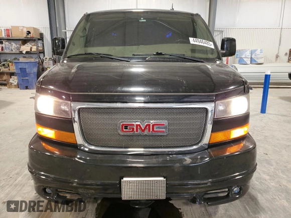 2012 GMC Savana Cargo Van YF7 Upfitter with VIN 1GDS8DC49C1150688, listed as a Copart auction lot 44946485 with 96,026 mi miles and Salvage Title. Bid and sale history available at carsss.com. Image 5.