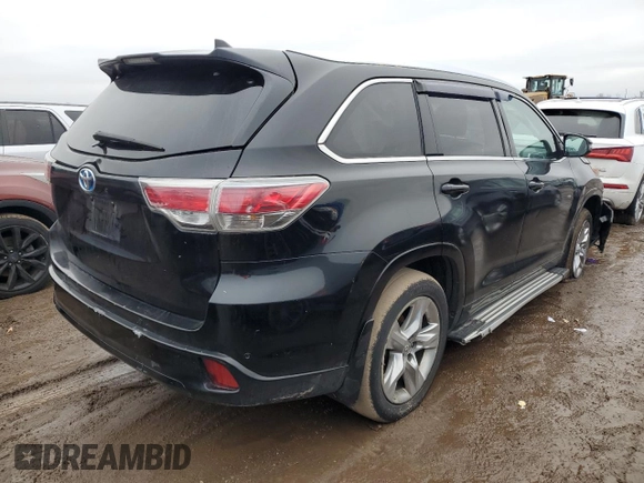 2015 Toyota Highlander Hybrid Limited with VIN 5TDDCRFH5FS009695, listed as a Copart auction lot 35913983 with 327,955 mi miles. Bid and sale history available at carsss.com. Image 3.
