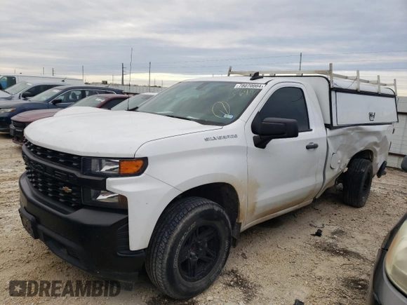 2021 Chevrolet Silverado 1500 Work Truck with VIN 3GCNWAEKXMG369017, listed as a Copart auction lot 78070004 with 93,145 mi miles and Salvage Title. Bid and sale history available at carsss.com. Image 1.