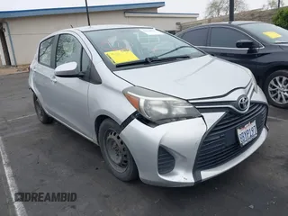 2016 Toyota Yaris L with VIN VNKKTUD39GA062097, listed as a IAAI auction lot 42030121 with 135,500 mi miles. Bid and sale history available at carsss.com. Image 1.