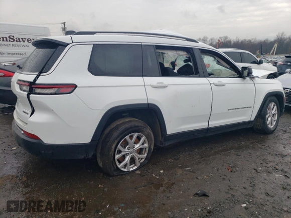 2021 Jeep Grand Cherokee Limited with VIN 1C4RJKBG7M8147854, listed as a Copart auction lot 46322894 with Not provided miles and Salvage title. Bid and sale history available at DreamBid. Image 3.