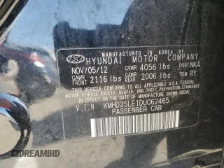 2013 Hyundai Elantra GT with VIN KMHD35LE1DU062465, listed as a Copart auction lot 75416564 with 118,953 mi miles and Salvage Title. Bid and sale history available at carsss.com. Image 14.