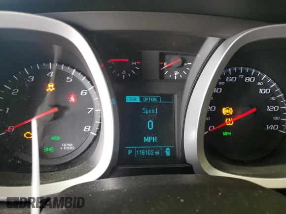 2013 Chevrolet Equinox LT z VIN 2GNFLEEK0D6297798, wystawiony jako Copart lot #56914435 z przebiegiem 116 102 mil mil oraz Czysty tytuł • Clean title. Historia ofert i sprzedaży dostępna na DreamBid. Obrazek 9.