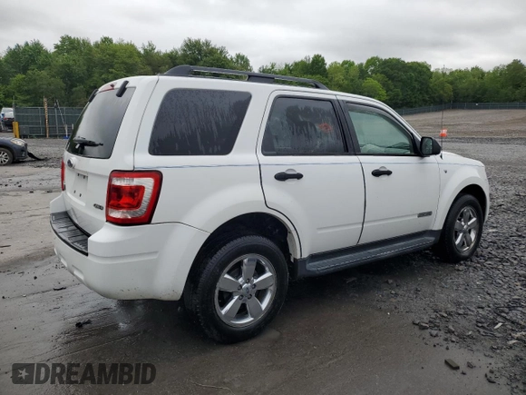 2008 Ford Escape XLT с VIN 1FMCU93118KC45606, выставлен на аукционе Copart как лот 58634705 с пробегом 122 209 миль миль и Списание • Salvage title. История ставок и продаж доступна на DreamBid. Изображение 3.