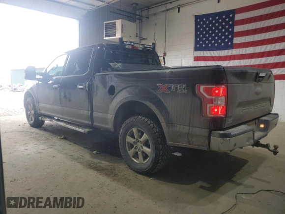 2018 Ford F-150 XL with VIN 1FTFW1EG7JFA10270, listed as a Copart auction lot 49081935 with 155,763 mi miles and Salvage Title. Bid and sale history available at carsss.com. Image 2.