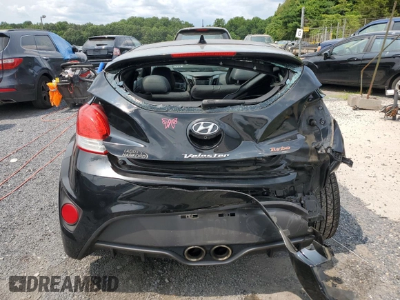 2016 Hyundai Veloster Turbo with VIN KMHTC6AE2GU263929, listed as a Copart auction lot 61876963 with 55,108 mi miles. Bid and sale history available at carsss.com. Image 6.