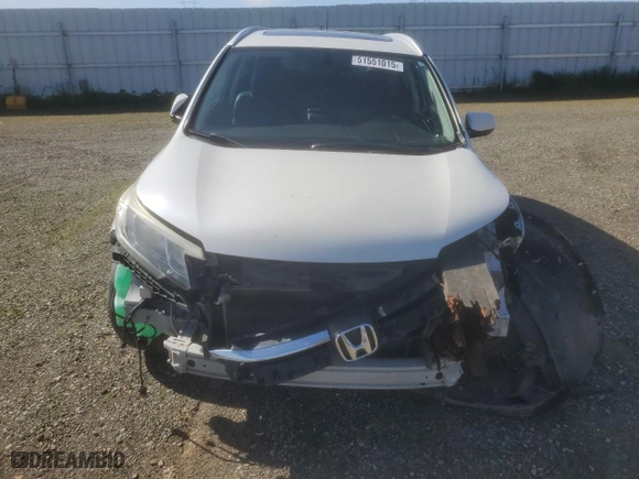 2016 Honda CR-V EX-L with VIN 5J6RM4H79GL051276, listed as a Copart auction lot 51551015 with 0 mi miles and Salvage Title. Bid and sale history available at carsss.com. Image 5.