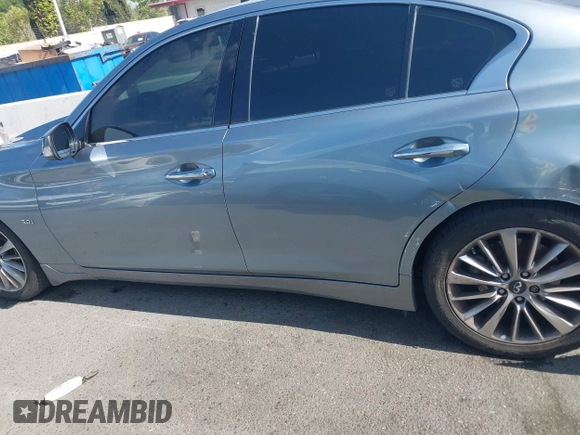 2018 Infiniti Q50 Luxe with VIN JN1EV7AP6JM363685, listed as a IAAI auction lot 42246139 with 42,375 mi miles and . Bid and sale history available at DreamBid. Image 14.
