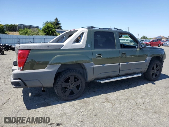 2002 Chevrolet Avalanche z VIN 3GNEK13T72G223136, wystawiony jako Copart lot #58119825 z przebiegiem 382 148 mil mil oraz Szkoda całkowita • Salvage title. Historia ofert i sprzedaży dostępna na DreamBid. Obrazek 3.
