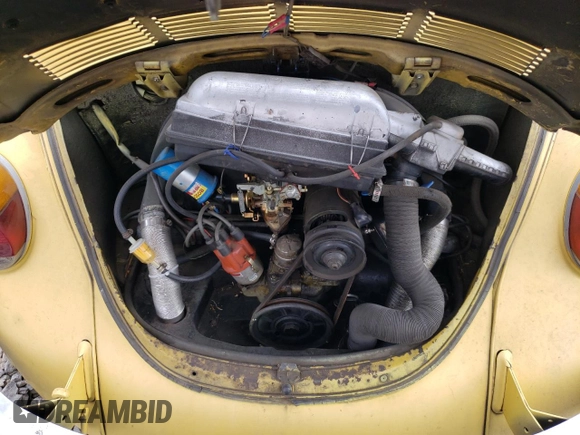 1973 Volkswagen Beetle with VIN 1332155694, listed as a Copart auction lot 74152684 with 48,179 mi miles and Clean Title. Bid and sale history available at DreamBid. Image 11.