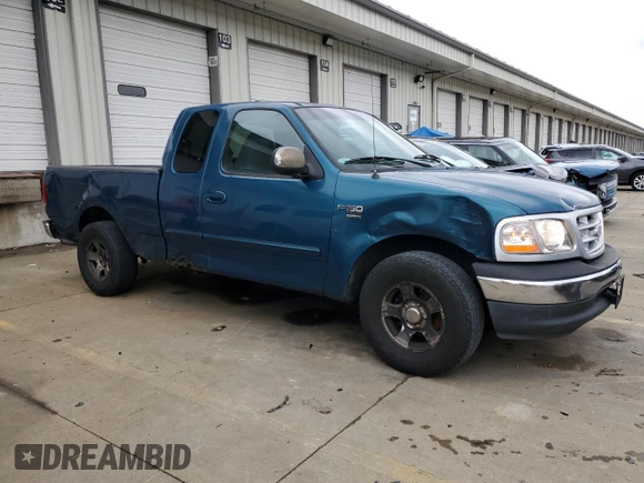 2000 Ford F-150 XL with VIN 1FTRX17W5YNA58235, listed as a Copart auction lot 84026504 with 0 mi miles and Salvage Title. Bid and sale history available at carsss.com. Image 4.