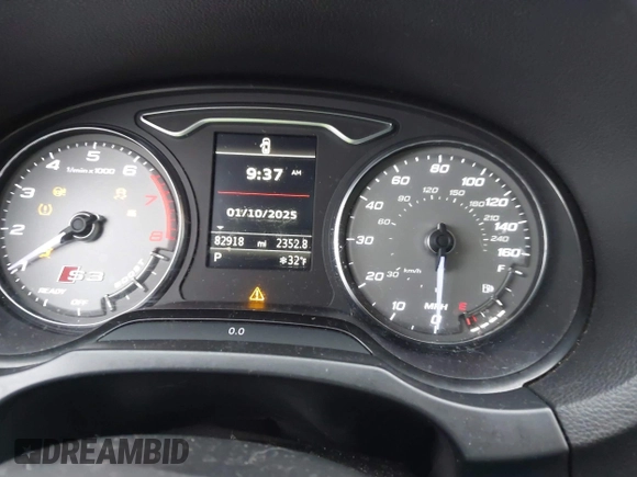 2016 Audi S3 Premium Plus with VIN WAUB1GFF2G1024912, listed as a IAAI auction lot 41287728 with 82,918 mi miles. Bid and sale history available at carsss.com. Image 7.