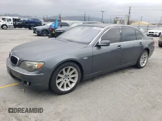 2006 BMW 7 Series 750Li z VIN WBAHN83536DT62073, wystawiony jako Copart lot #55636605 z przebiegiem 146 921 mil mil oraz Czysty tytuł • Clean title. Historia ofert i sprzedaży dostępna na DreamBid. Obrazek 1.