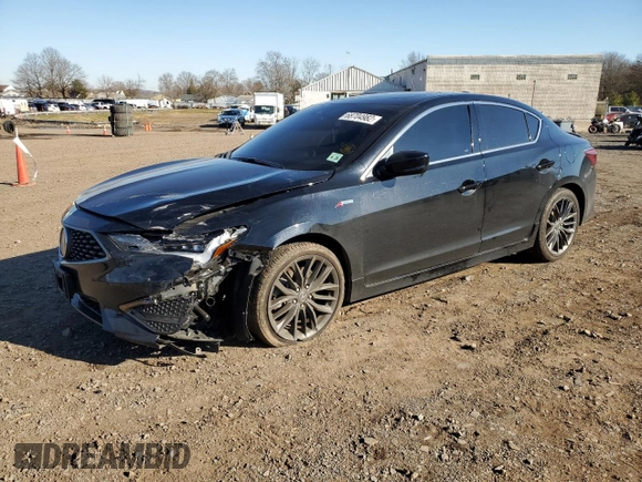 2021 Acura ILX w/Premium/A-SPEC Package with VIN 19UDE2F81MA004006, listed as a Copart auction lot 68704982 with 46,334 mi miles. Bid and sale history available at carsss.com. Image 1.