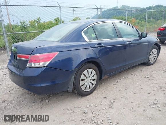 2011 Honda Accord LX with VIN 1HGCP2F37BA014384, listed as a IAAI auction lot 42423636 with 318,867 mi miles and . Bid and sale history available at DreamBid. Image 4.
