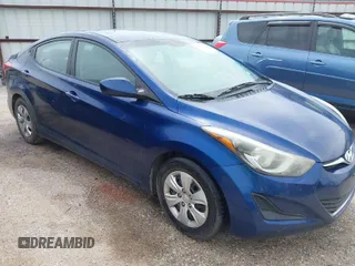 2016 Hyundai Elantra SE with VIN 5NPDH4AE1GH706970, listed as a IAAI auction lot 41957263 with 146,818 mi miles. Bid and sale history available at carsss.com. Image 1.