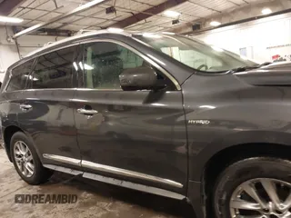 2014 Infiniti QX60 Hybrid with VIN 5N1CL0MM4EC515327, listed as a IAAI auction lot 41720289 with 126,025 mi miles and . Bid and sale history available at DreamBid. Image 14.
