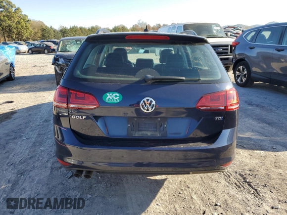 2015 Volkswagen Golf SportWagen TDI SE with VIN 3VWCA7AU8FM519577, listed as a Copart auction lot 74110623 with 78,303 mi miles. Bid and sale history available at carsss.com. Image 6.