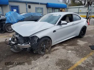 2021 BMW M2 Competition with VIN WBS2U7C06M7H84484, listed as a Copart auction lot 80774584 with 54,442 mi miles and Salvage Title. Bid and sale history available at carsss.com. Image 1.