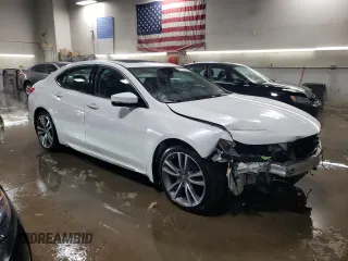 2020 Acura TLX w/Advance Pkg with VIN 19UUB3F86LA002488, listed as a Copart auction lot 87727845 with 91,713 mi miles and Salvage Title. Bid and sale history available at carsss.com. Image 4.