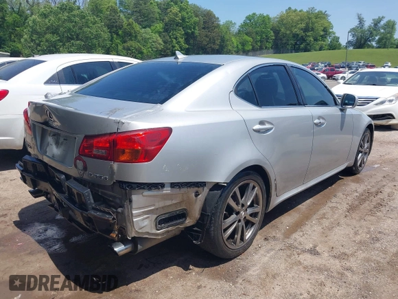 2008 Lexus IS 250 with VIN JTHBK262085065063, listed as a IAAI auction lot 42142865 with 277,892 mi miles. Bid and sale history available at carsss.com. Image 4.