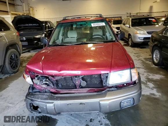 1998 Subaru Forester S with VIN JF1SF6559WH769160, listed as a Copart auction lot 88486415 with 0 mi miles and Salvage Title. Bid and sale history available at carsss.com. Image 11.