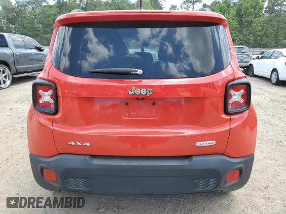 2017 Jeep Renegade Latitude with VIN ZACCJBBB9HPF93903, listed as a Copart auction lot 56180255 with 89,090 mi miles and Salvage title. Bid and sale history available at DreamBid. Image 6.