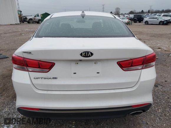 2017 Kia Optima LX with VIN KNAGT4L30H5159907, listed as a IAAI auction lot 41565872 with 84,537 mi miles. Bid and sale history available at carsss.com. Image 16.